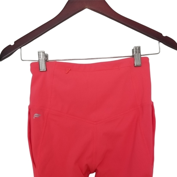 Fabletics Trinity Compression High Waisted 3-Pocket Leggings Atomic Neon XSmall. - Picture 6 of 9